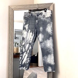 Pilcro by Anthropologie, 32, slim boyfriend, acid wash bleached out jeans, Fun!!